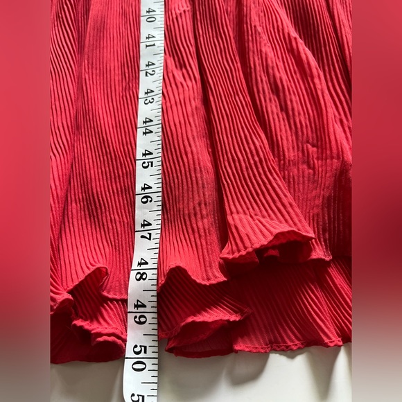 & Other Stories Women's red 100% POLYESTER Midi Dress size 12 Color red - Picture 13 of 16